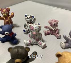 LOT FULL SET 14 1991 VTG Teddy Bears The Americana Collection Franklin Mint RARE
