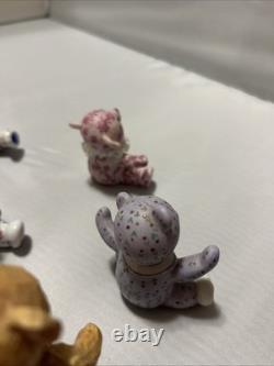 LOT FULL SET 14 1991 VTG Teddy Bears The Americana Collection Franklin Mint RARE