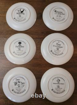 LOT OF 6 Franklin Mint BILL BELL Limited Ed FINE PORCELAIN PLATE Biblical 1991-2