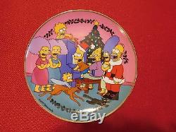 LOT OF 6 Simpsons limited edition Porcelain Plate Set Franklin Mint