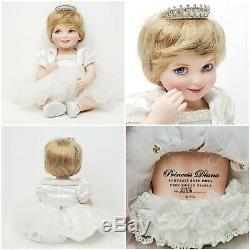 LOT of 3 Franklin Mint Princess Diana Portrait Baby Dolls Limited Edition