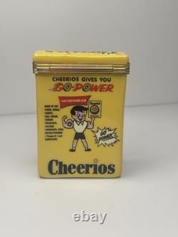 L. E. Franklin Mint Porcelain Hinged Trinket Box General Mills Cheerios Cereal
