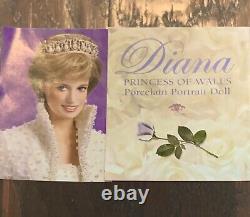 Lady Diana Princess Of Wales Porcelain Doll Franklin Mint NIB With COA F2-8