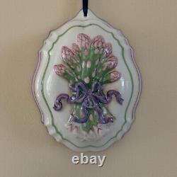 Le Cordon Bleu Franklin Mint Porcelain Asparagus Wall Hanging MINT Until 3/25