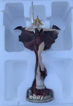 Limited Ed Brom Angel of Darkness Fine Porcelain Statue Franklin Mint New