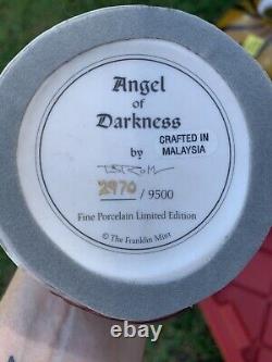 Limited Ed Brom Angel of Darkness Fine Porcelain Statue Franklin Mint New
