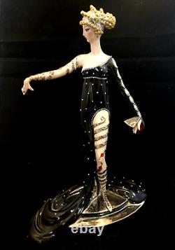 Limited Edition Franklin Mint Erte Pearls and Rubies Porcelain Figure No. M1928