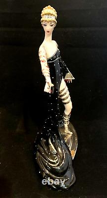Limited Edition Franklin Mint Erte Pearls and Rubies Porcelain Figure No. M1928