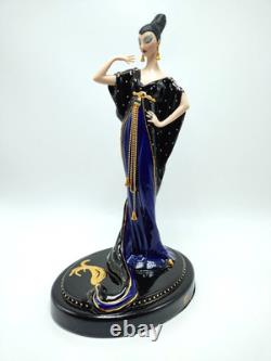 Limited Edition Franklin Mint House Of Erte MOONLIGHT MYSTIQUE Porcelain
