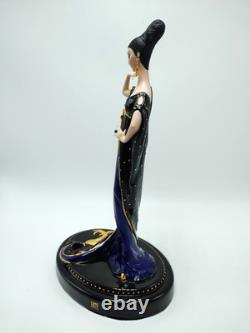 Limited Edition Franklin Mint House Of Erte MOONLIGHT MYSTIQUE Porcelain