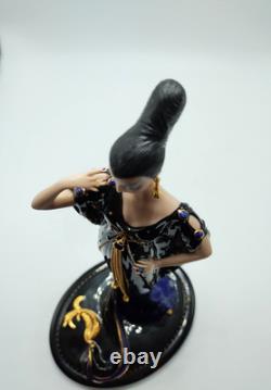 Limited Edition Franklin Mint House Of Erte MOONLIGHT MYSTIQUE Porcelain