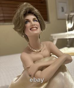 Limited/ Numbered Franklin Mint Sitting Princess Diana Porcelain Doll