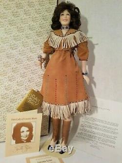 Loretta Lynn Porcelain Doll Manufactured By Franklin Heirloom Dolls In 1988