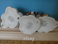 Lot 13 Franklin Mint ALMOST ANGELS Child Angel Porcelain Figurines Wall Cabinet
