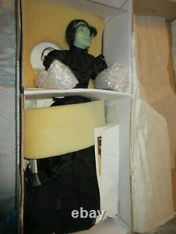 Lot 3 Franklin Mint Dorothy & The Wicked Witch & Glinda Porcelain Dolls in Boxes