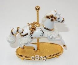 Lot Of 11 Franklin Mint World Of Carousel Horse Porcelain Figurine Sculptures