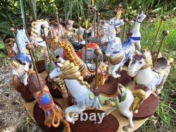 Lot Of 17 1988 Franklin Mint Carousel READ