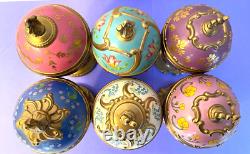 Lot Of 6 House Of Faberge Musical Eggs Music Boxes Franklin Mint