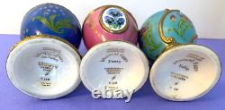 Lot Of 6 House Of Faberge Musical Eggs Music Boxes Franklin Mint
