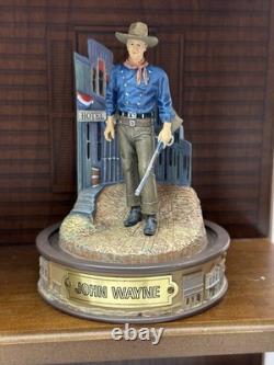 Lot Set Of 8 John Wayne Franklin Mint Hand Painted Sculptures Figures Display