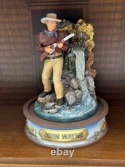 Lot Set Of 8 John Wayne Franklin Mint Hand Painted Sculptures Figures Display