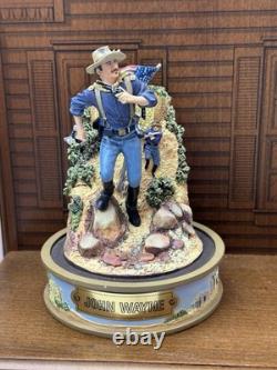 Lot Set Of 8 John Wayne Franklin Mint Hand Painted Sculptures Figures Display