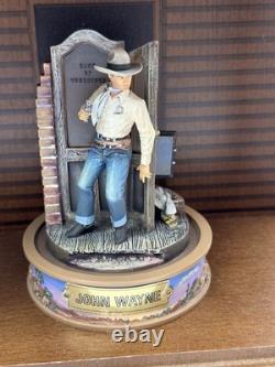 Lot Set Of 8 John Wayne Franklin Mint Hand Painted Sculptures Figures Display