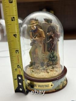 Lot Set Of 8 John Wayne Franklin Mint Hand Painted Sculptures Figures Display