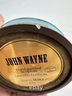 Lot Set Of 8 John Wayne Franklin Mint Hand Painted Sculptures Figures Display