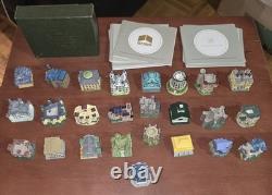 Lot of 25 Mini Plated of World's Great Porcelain Houses Collection. With COAs