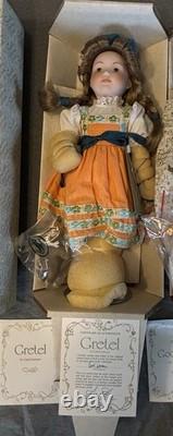 Lot of 4 Franklin Mint Heirloom Fairytale Collection Dolls by Carol Lawson