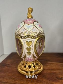 Lot of 4 The Franklin Mint The House of Faberge Eggs Musical Carousel Horses