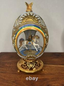 Lot of 4 The Franklin Mint The House of Faberge Eggs Musical Carousel Horses Lot of 4 The Franklin Mint The House of Faberge Eggs Musical Carousel Horses