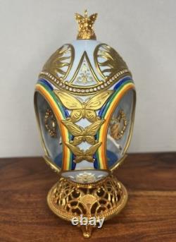 Lot of 4 The Franklin Mint The House of Faberge Eggs Musical Carousel Horses