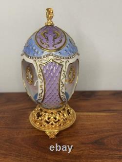 Lot of 4 The Franklin Mint The House of Faberge Eggs Musical Carousel Horses