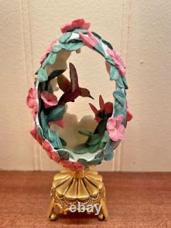 Lot of 7 House of Faberge Hummingbird Eggs Franklin Mint Jeweled Beauties Garden