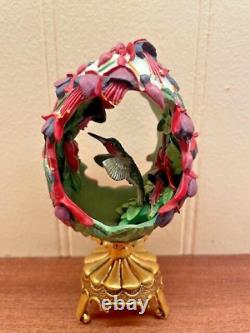 Lot of 7 House of Faberge Hummingbird Eggs Franklin Mint Jeweled Beauties Garden