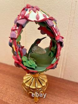 Lot of 7 House of Faberge Hummingbird Eggs Franklin Mint Jeweled Beauties Garden