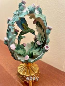 Lot of 7 House of Faberge Hummingbird Eggs Franklin Mint Jeweled Beauties Garden