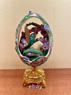 Lot of 7 House of Faberge Hummingbird Eggs Franklin Mint Jeweled Beauties Garden
