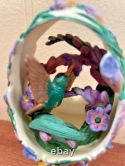 Lot of 7 House of Faberge Hummingbird Eggs Franklin Mint Jeweled Beauties Garden