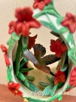 Lot of 7 House of Faberge Hummingbird Eggs Franklin Mint Jeweled Beauties Garden