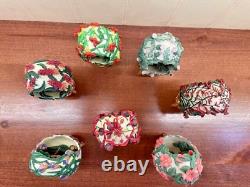 Lot of 7 House of Faberge Hummingbird Eggs Franklin Mint Jeweled Beauties Garden