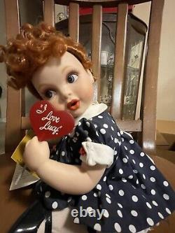 Lucille Ball I LOVE LUCY Franklin Mint LOLLIPOP Porcelain Polka Dot Baby Doll