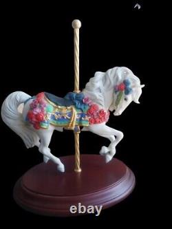 Lynn Lupetti 1988 Franklin Mint Handpainted Porcelain Carousel Enchantment Horse