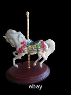 Lynn Lupetti 1988 Franklin Mint Handpainted Porcelain Carousel Enchantment Horse
