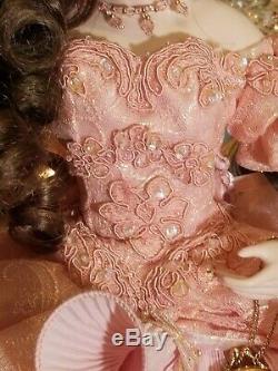 MARYSE NICOLE Franklin Mint Heirloom Pink Peony Porcelain Doll 20
