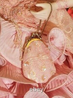 MARYSE NICOLE Franklin Mint Heirloom Pink Peony Porcelain Doll 20