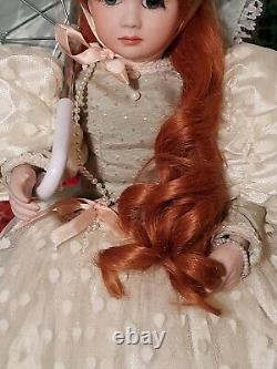 MARYSE NICOLE Franklin Mint Lady Caroline Porcelain Doll 20 all porcelain 1990