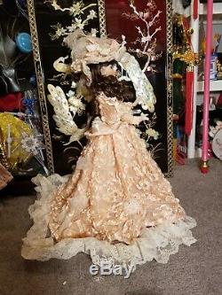 MARYSE NICOLE PEACH BLOSSOM Franklin Mint Heirloom porcelain Victorian Doll 20